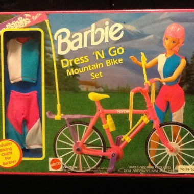 1992 Barbie Mountain Bike Set Velo Dress 'n go