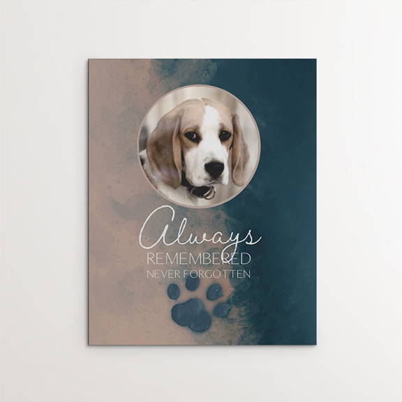Always Remembered, Never forgotten, Beagle dog memorial