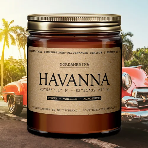 Bougie parfumée Havane - Tonka | vanille | noix de coco