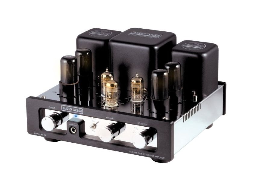 Audio Space 2.8i vacuum tube integrated amplifier,  brand new, factory-sealed carton, limited edition gold panel