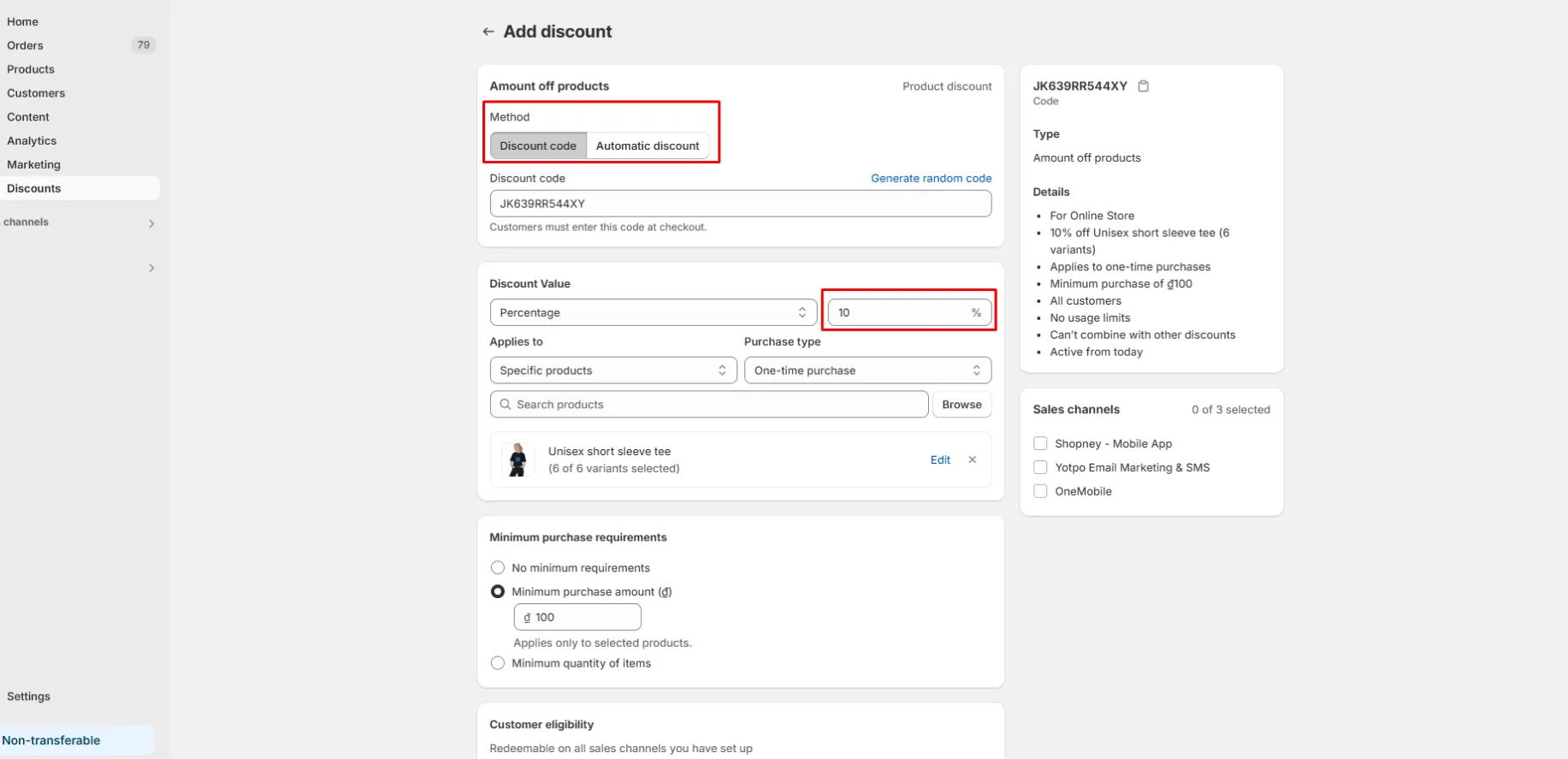 create Shopify tiered discounts