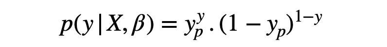 Logistic regression cost function derivation from MLE
