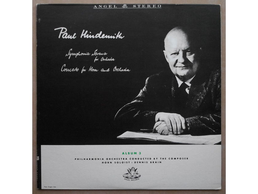 ANGEL | PAUL HINDEMITH - Symphonia Serena, Horn Concerto (Dennis Brain) / composer conducting Philharmonia Orchestra / NM