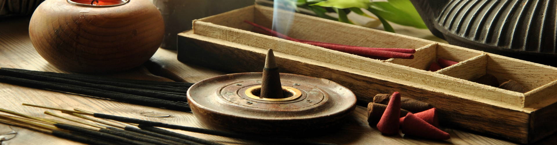 incense cone burning