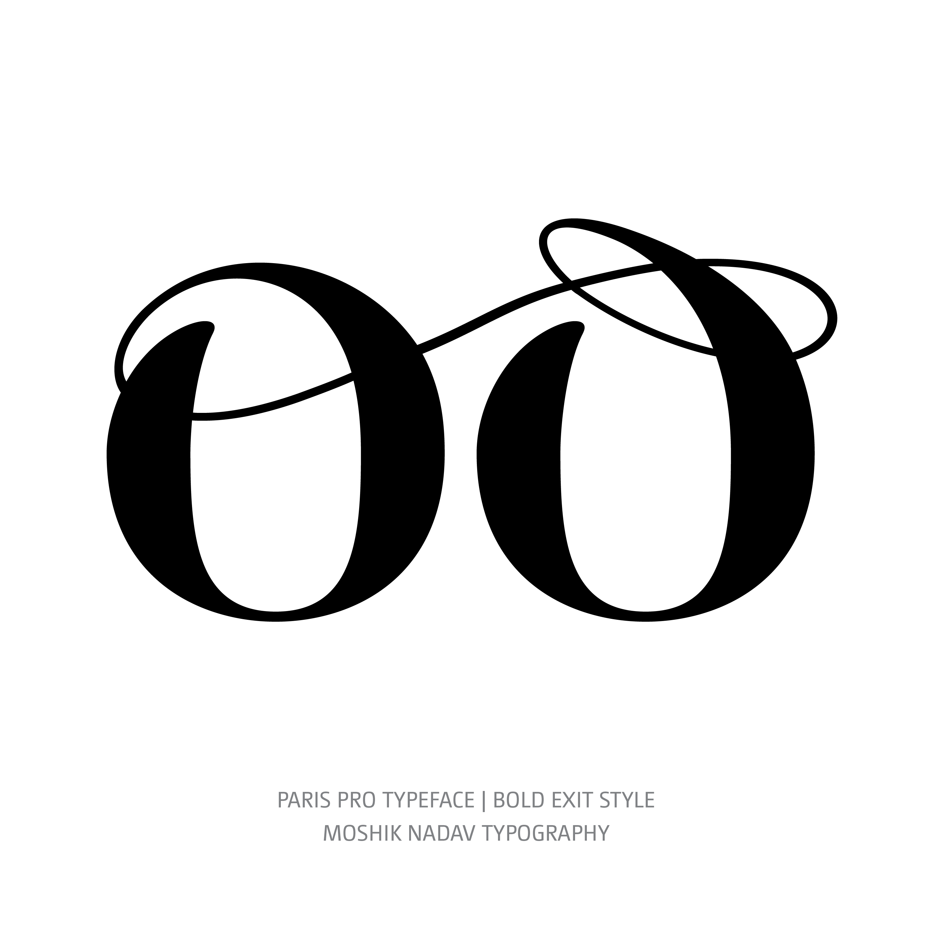 Paris Pro Typeface Regular Bold oo ligature