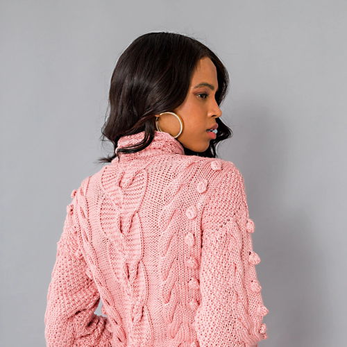 Turtleneck Pullover Knitting Pattern