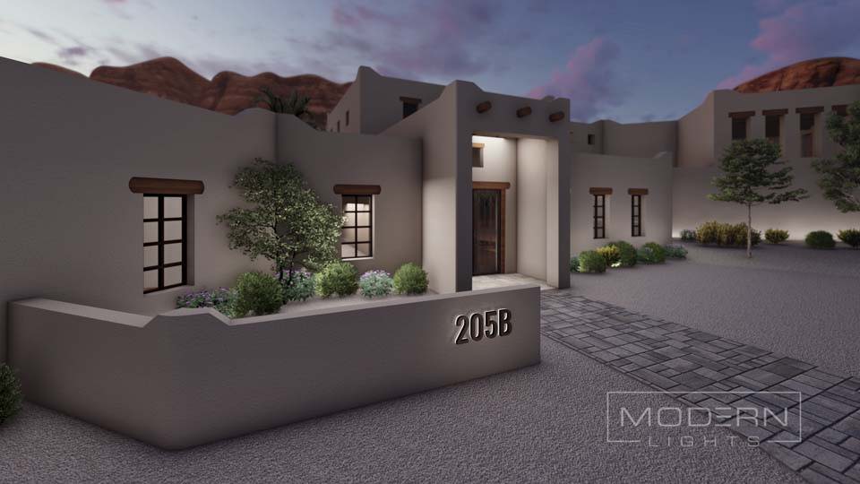 Bronze address house 1
