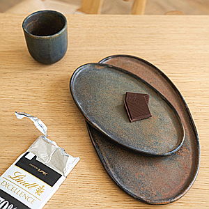 Ceramic Platter Serving Platter Black Oval Platter Large Platter Stoneware Dessert Platter Cheese Platter Serving Tray Vanity Tray - Etsy