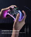 bigbig won rainbow c1 controller in rgb color transparent shell enlarged rotor motors vibration feedback