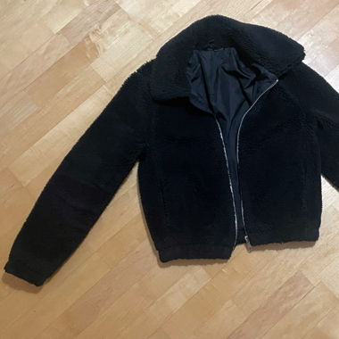 Fleece Jacke Schwarz