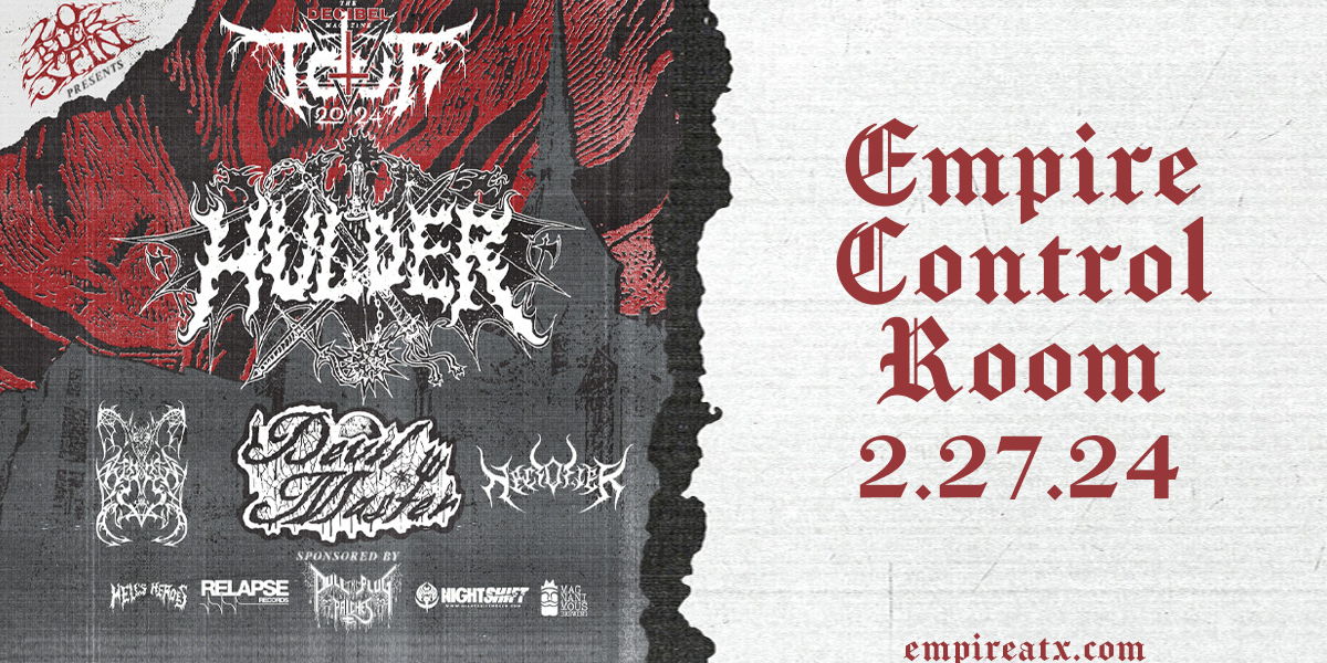 Empire Presents: Decibel Tour ft. Hulder w/ Devil Master, Worm and Necrofier at Empire Control Room promotional image