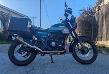 2023 ROYAL ENFIELD SCRAM 411 "SKYLINE BLUE" motorcycle for rent near Millbrae, CA