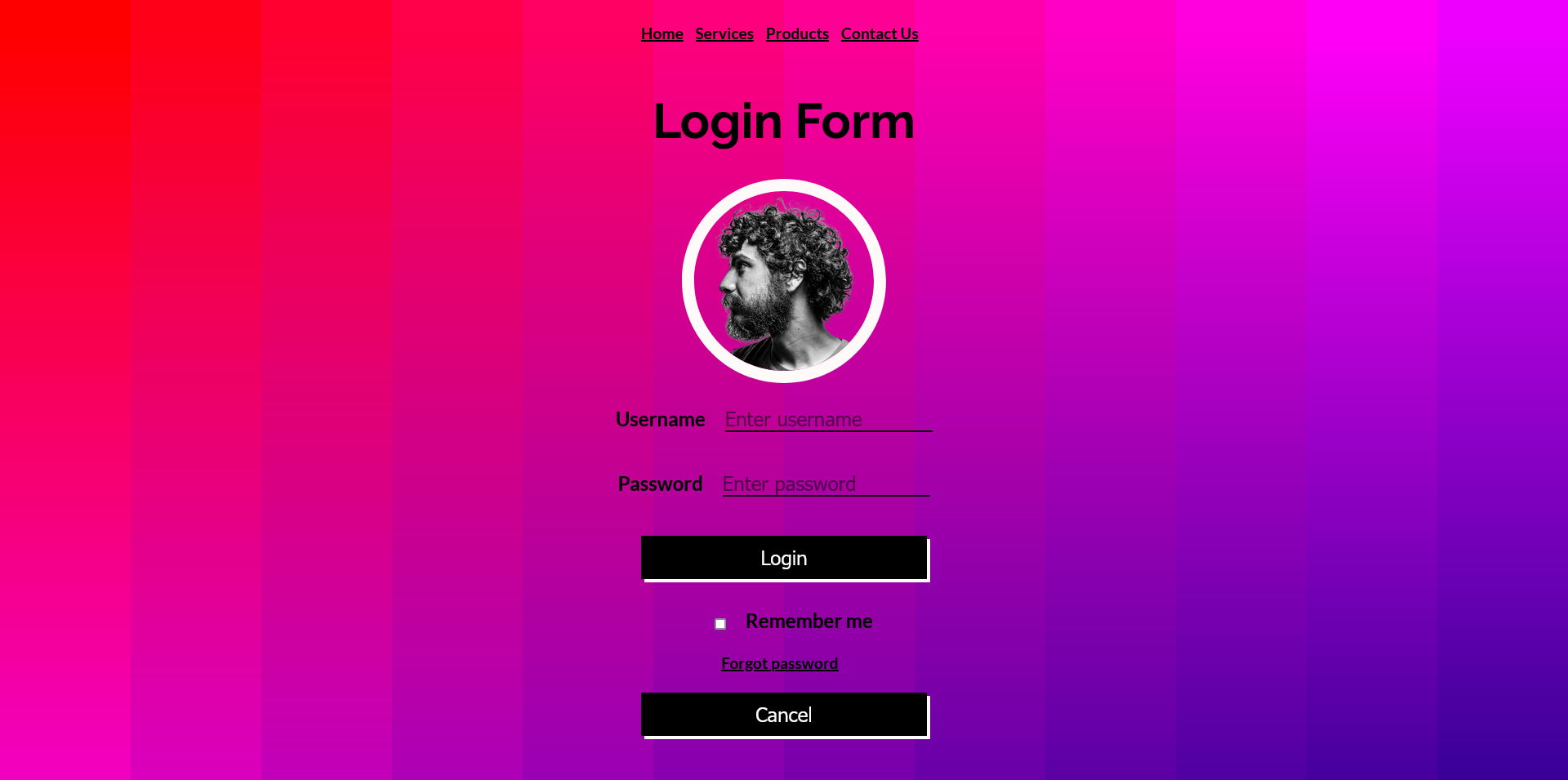 Login Form - Login Form