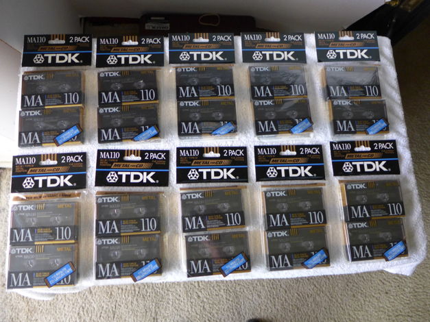 TDK MA 110 NEW SEALED METAL TAPES
