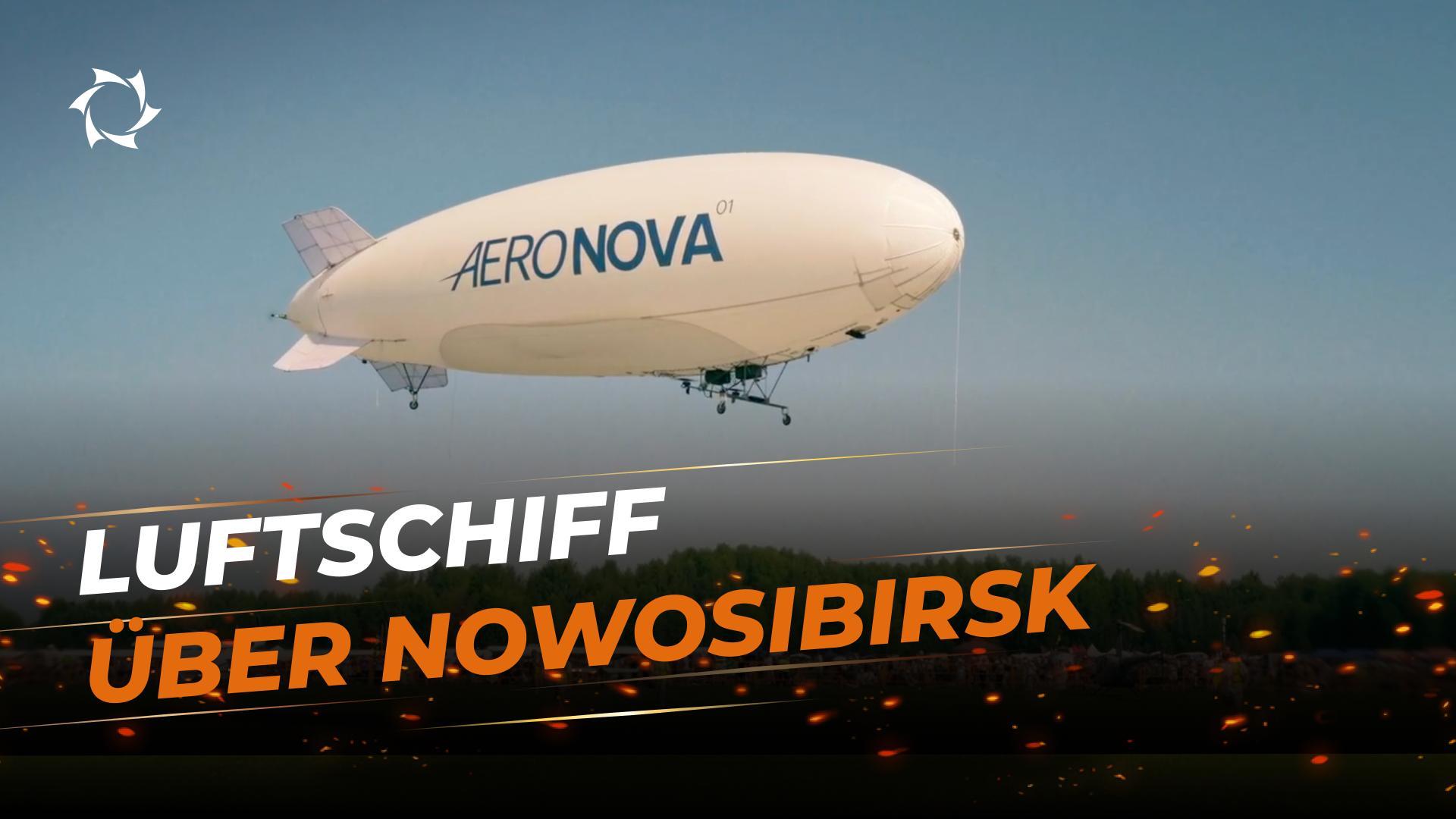 Das unbemannte Luftschiff NOVA-01 wurde auf einer großen Luftfahrtschau vorgeführt
