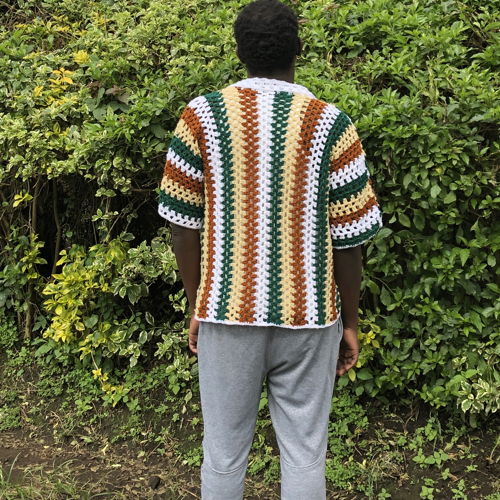 Vintage Crochet Men's Shirt