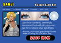 Kazzue Glam Sky: Light blue contacts. Seemingly translucent but with strong coverage for a natural blue-eyed look.