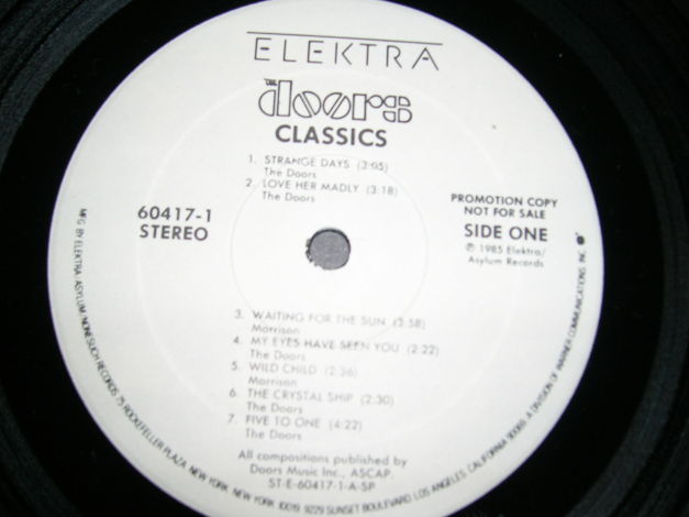 The Doors/ Classics/ Whie - Label Promo LP