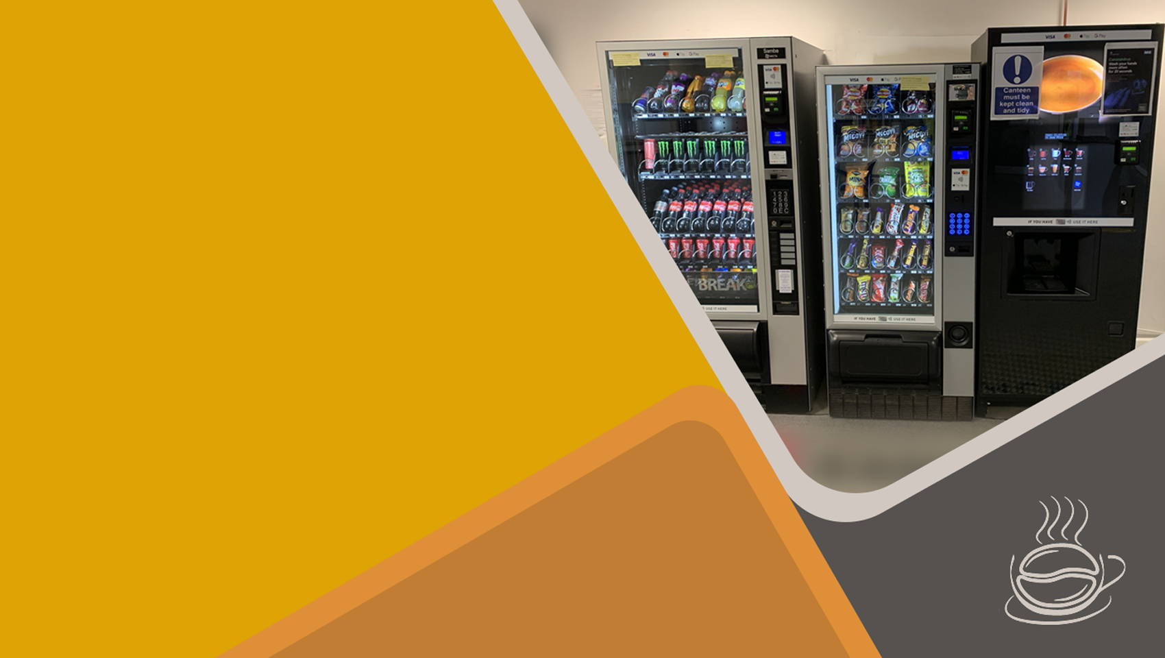snacks hot & cold drinks vending machines manchester
