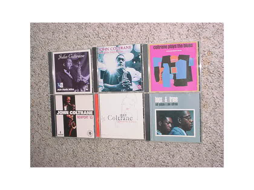 jazz John Coltrane cd lot of 6 cd's - For lovers Bags & Trane Newport 63  plays blues afro blue Impressions man made miles