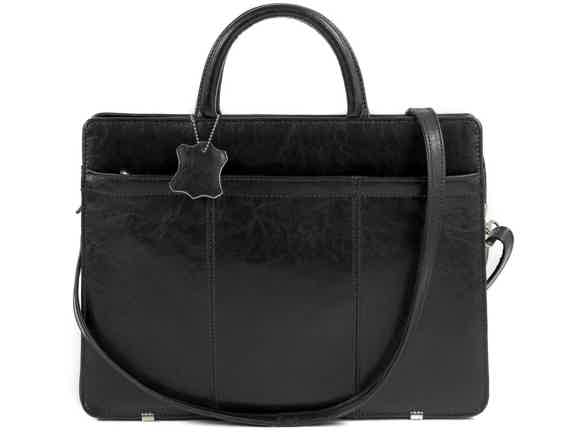 Damen-Leder-Aktentasche-Lehrertasche-Bürotasche-CAMPANA