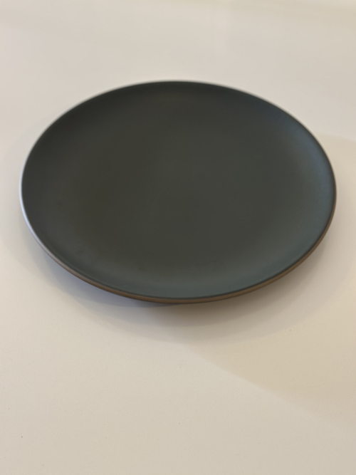 Seasonal Teal Green Coupe Line Dinner Plate