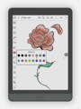 New features in the Notes app on Nova3 Color: 16 colors, various shapes/lines/border styles, and custom canvas