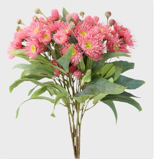 Australian Pink Gum Blossom Stem - Realistic Artificial Flowers - Image 3