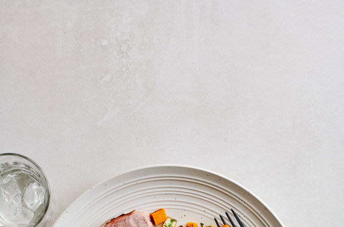 Sheet-Pan Bacon-Wrapped Pork Tenderloins with Roasted Vegetables