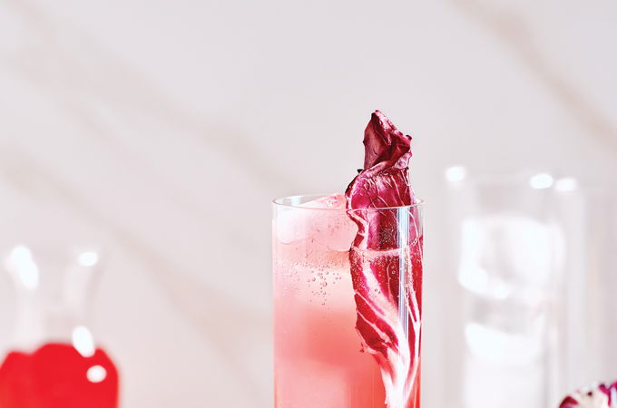 Mocktail tonic au radicchio