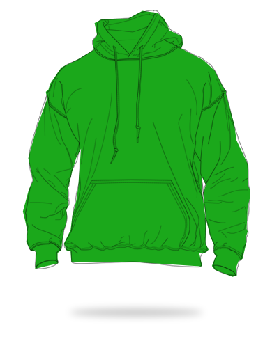 Irish green adult fit cotton fleece pull over hoodie sj clothing manila philippines