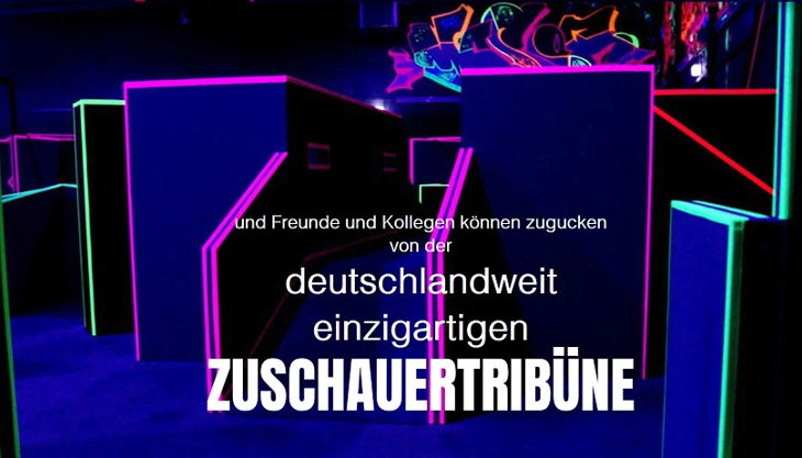 lasertag duesseldorf einzigartige zuschauertribüne