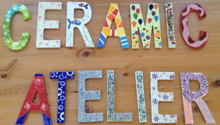 ceramic atelier buchstaben