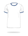 White body + royal blue bands 100% cotton ringer shirts sj clothing manila Philippines
