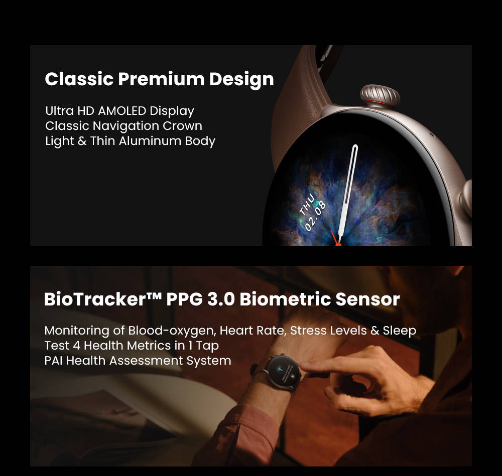Edición limitada] Amazfit GTR 3 Pro Smartwatch Deportivo Monitor