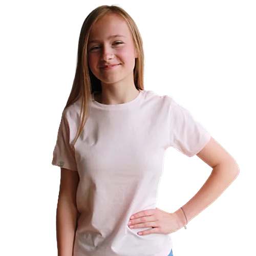 Calin'Kid - T-Shirt Enfant Rose Pâle - 10/12 Ans