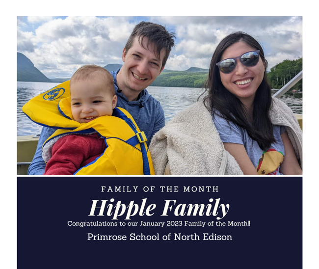  January 2023 Family of the Month, The Hipple Family!