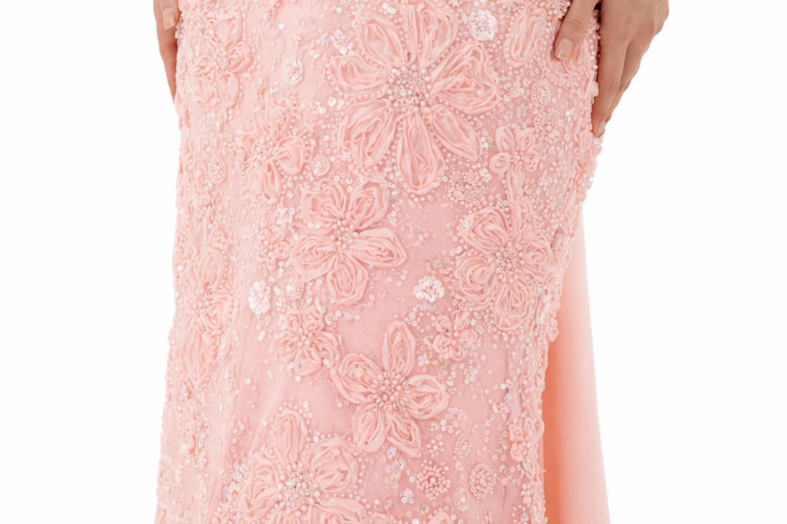 PRIM EMBELLISHED SASH GOWN B82D63L - Image 5