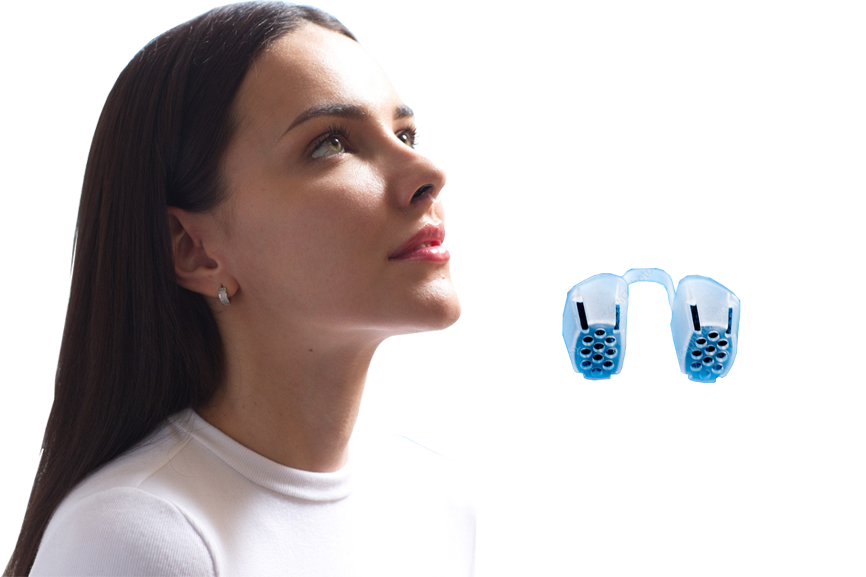 Respur filtre respiratoire pour le nez porté par une femme