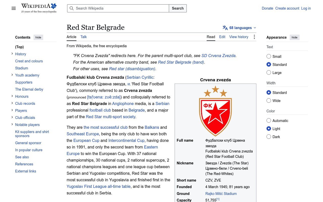 Red Star Belgrade - Wikipedia