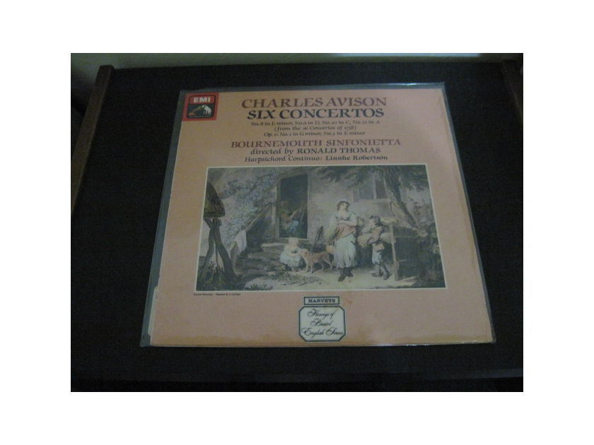 CHARLES AVISON - "Six Concertos Bournemouth Sinfonietta Thomas Linnhe Robertson" LP/Vinyl