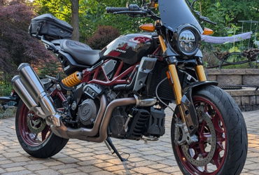 2024 INDIAN FTR R CARBON motorcycle for rent near Harrisburg, NC