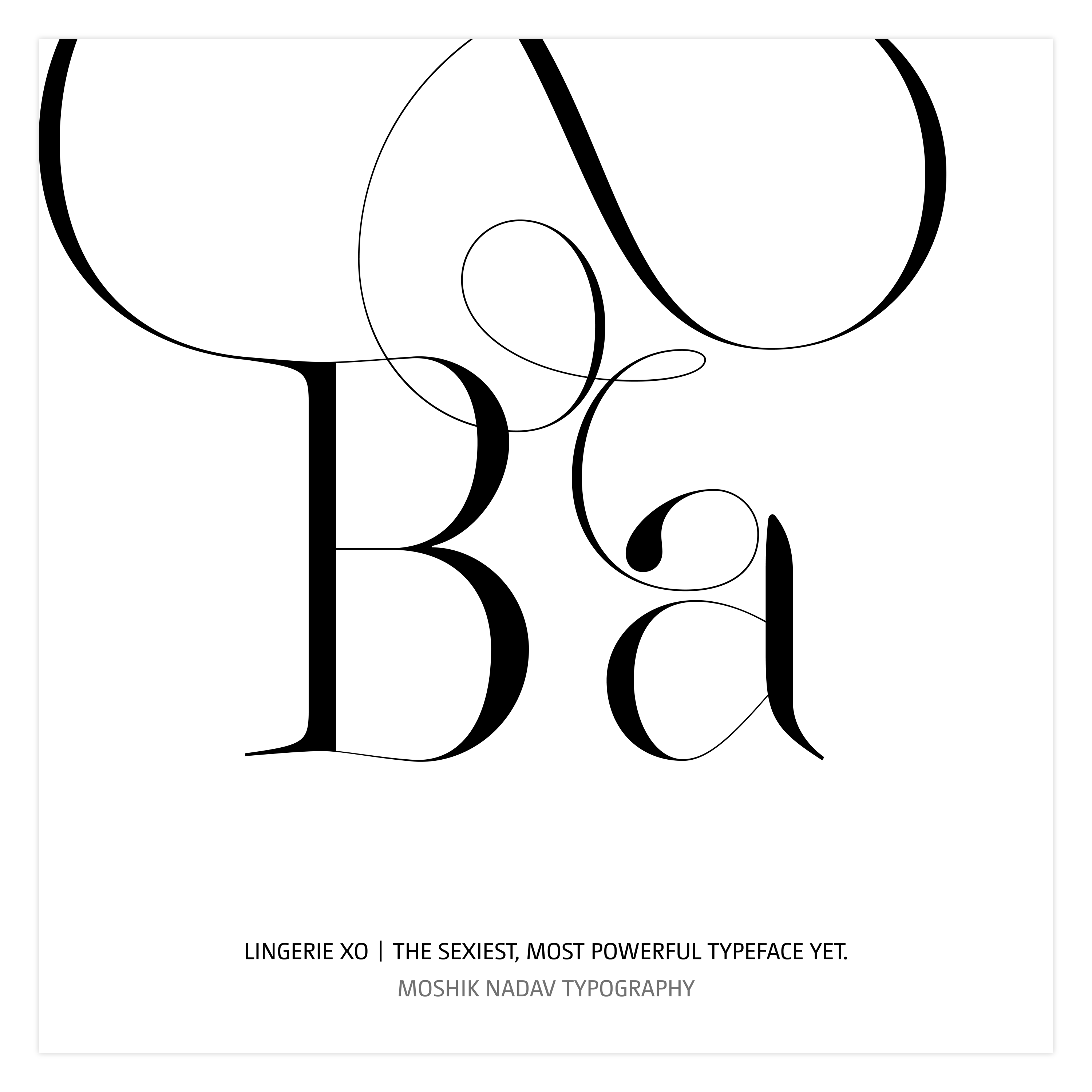 Ba ligatures, Cutting edge fonts, Lingerie XO, Sexy fonts, Sexy Typeface, Sexy Typography, Fashion Fonts, Fashion Typeface, Fashion Typography, Vogue fonts, Must have fonts 2023, Best fonts 2023, Fashion magazines fonts