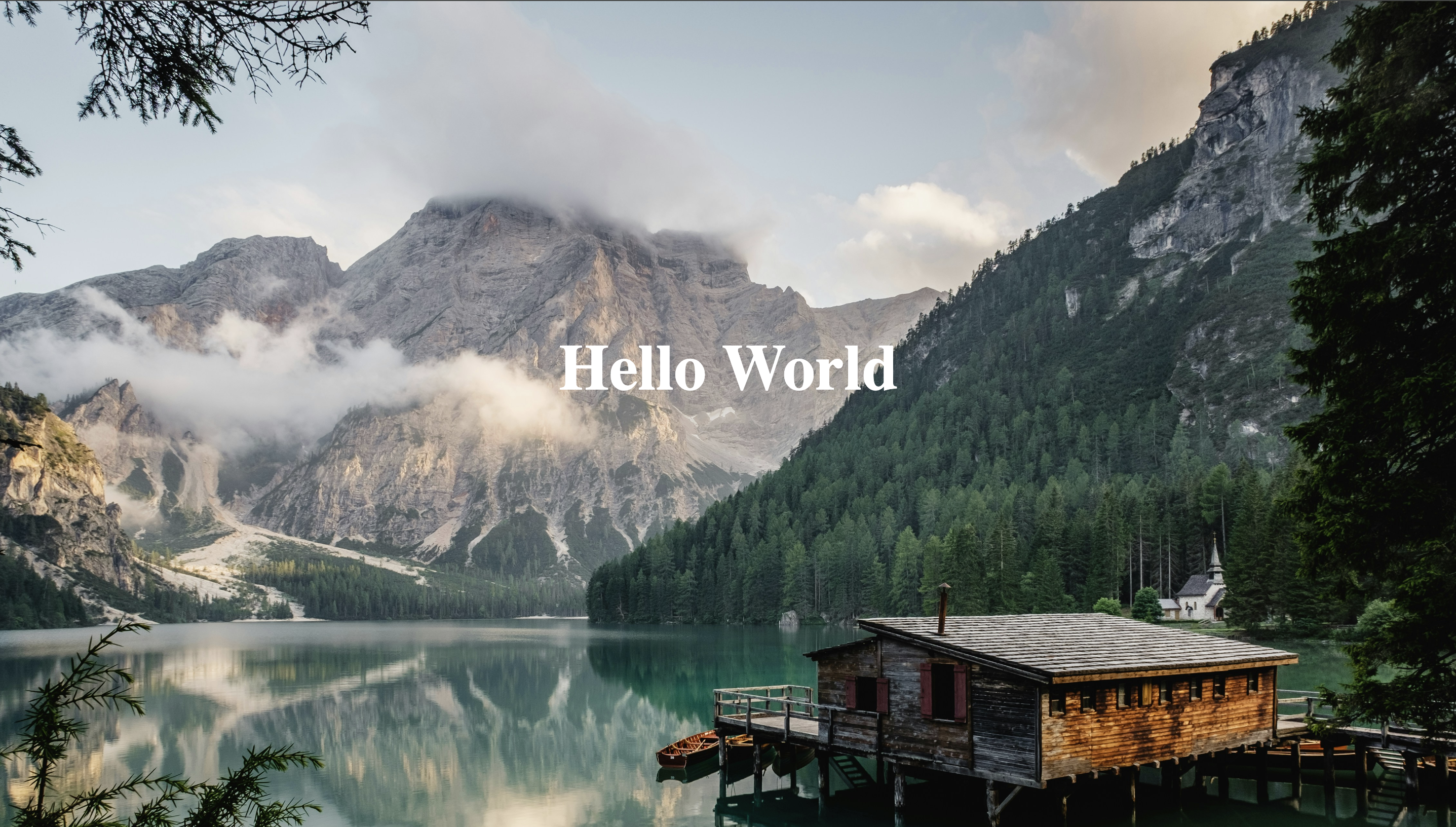 CSS background-image set on a full-screen hero section using background-size: cover