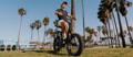 Rider on RadRunner electric bike