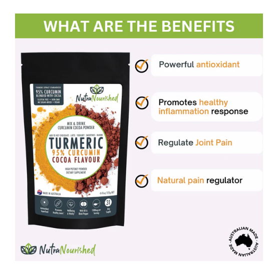 Turmeric 95% Curcumin Extract w/ Cocoa Flavour - Image 6