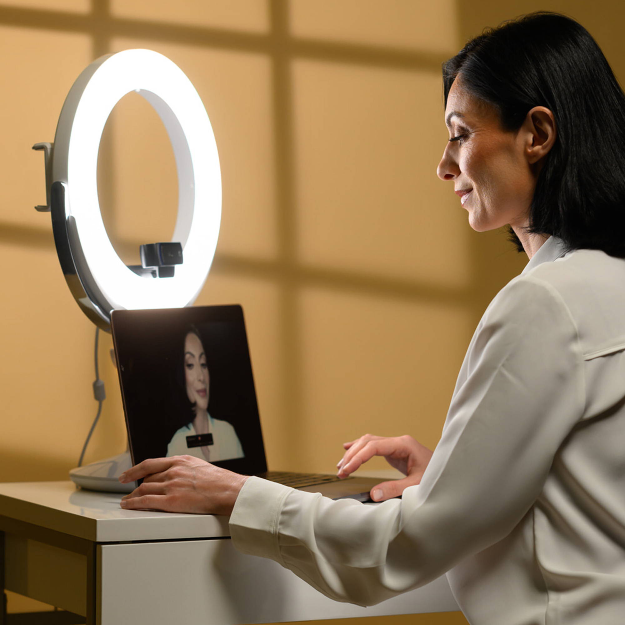 ilios teleconferencing home office ring light