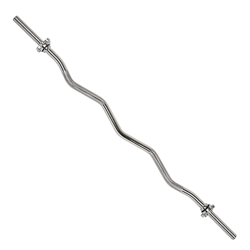Sunny Health & Fitness 47 in Threaded Chrome Curl Bar