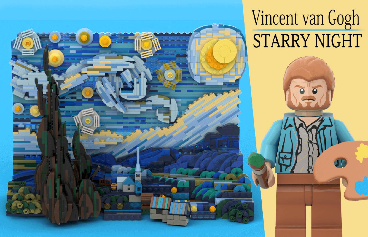 LEGO Van Gogh's starry