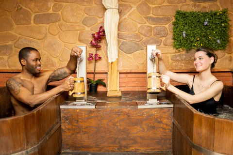 Eintrittskarte für das Széchenyi-Thermalbad (ohne Anstehen) + Thermal-Bier-Spa-Erlebnis